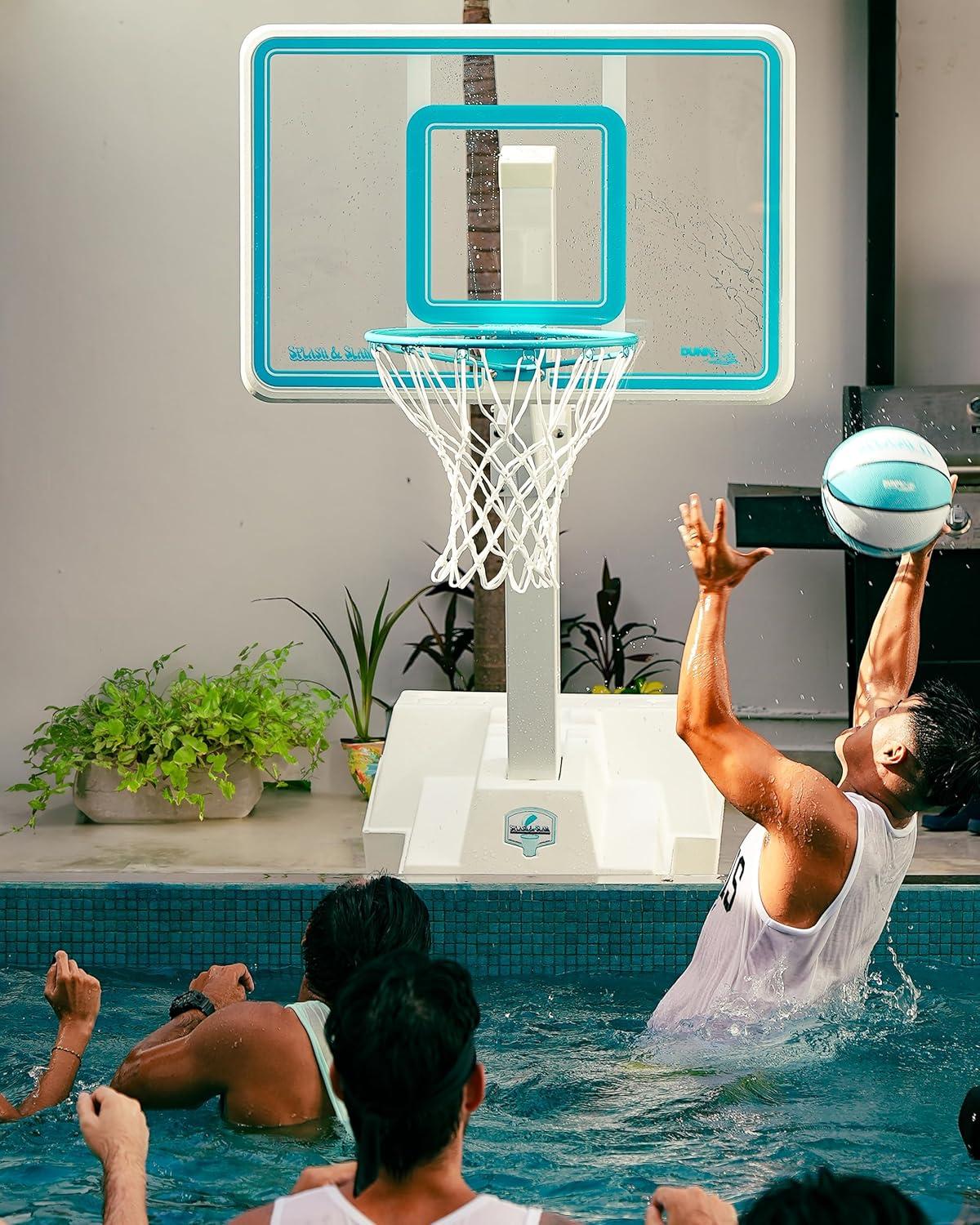 Dunn-Rite Splash & Shoot  Clear Polycarbonate backboard with  Adjustable Height