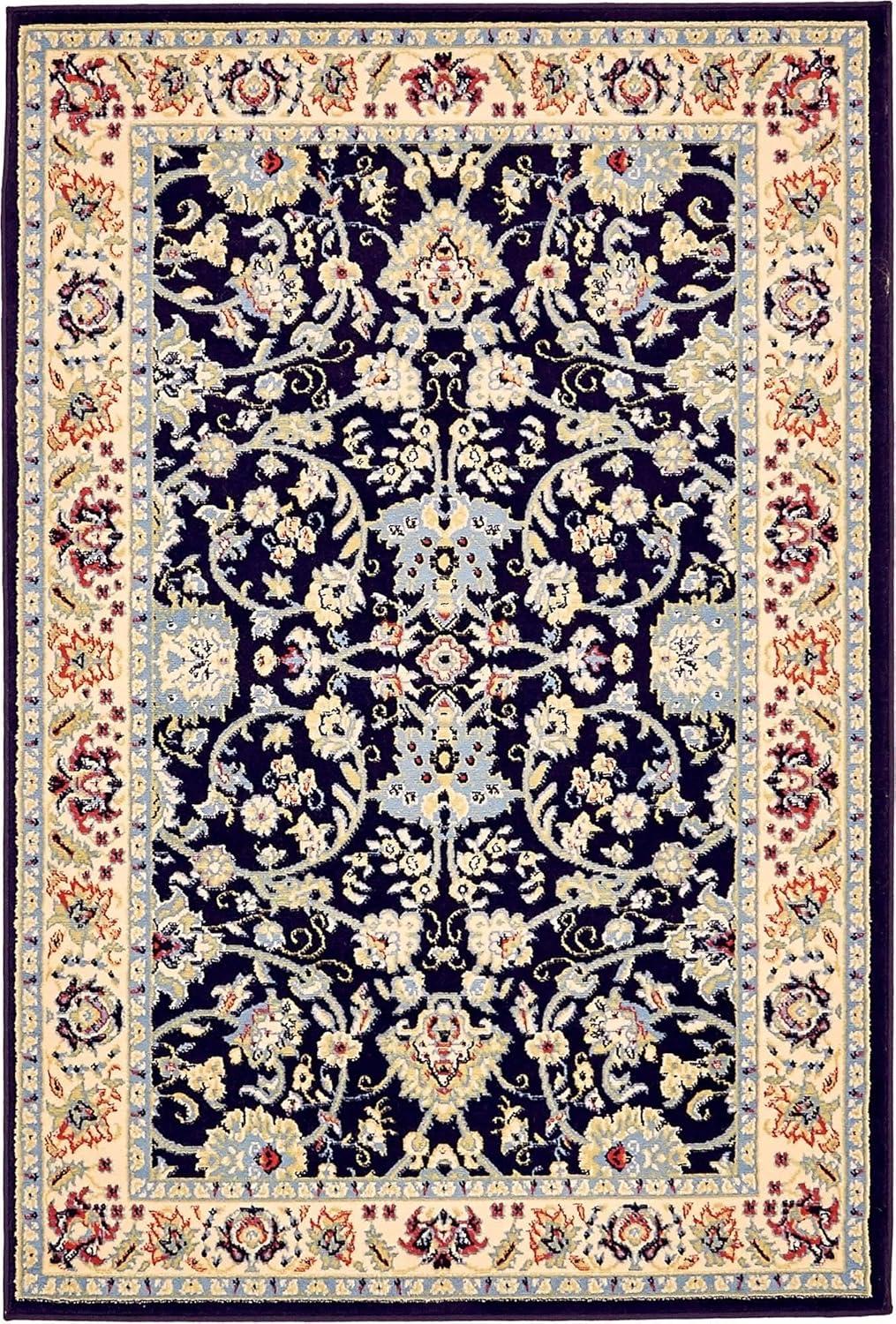 Unique Loom Sialk Hill Washington Floral Indoor Woven Area Rug