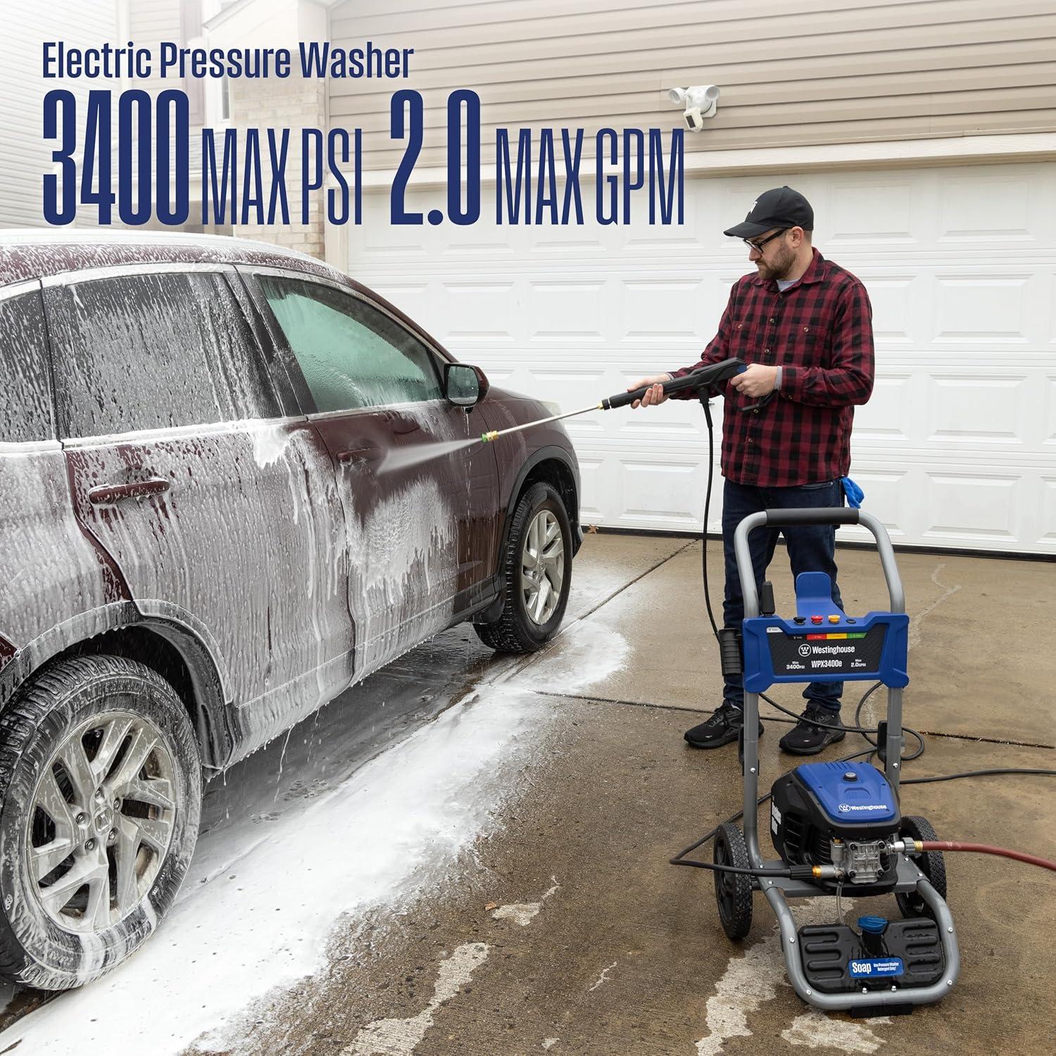 Westinghouse 3400 PSI Electric Pressure Washer with Brushless Motor