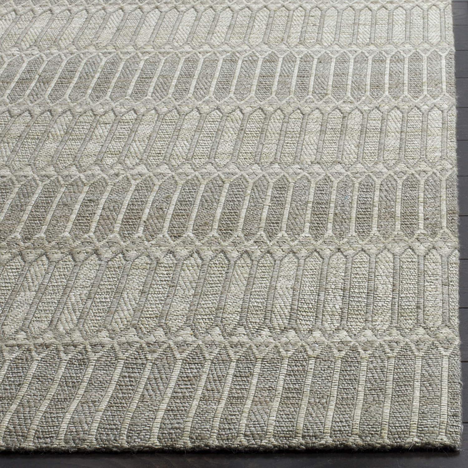 Marbella MRB124 Hand Loomed Indoor Area Rug - Camel/Grey - 5'x8' - Safavieh