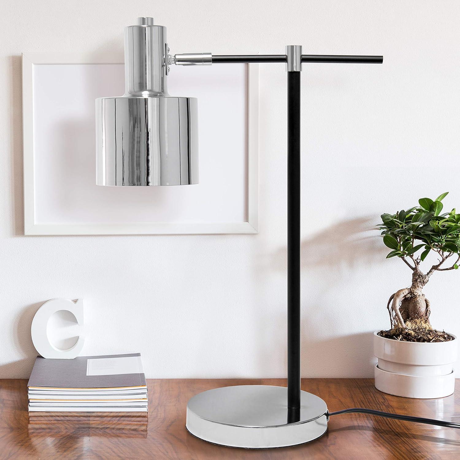 Latitude Run® 21" Chrome Desk Lamp | Wayfair
