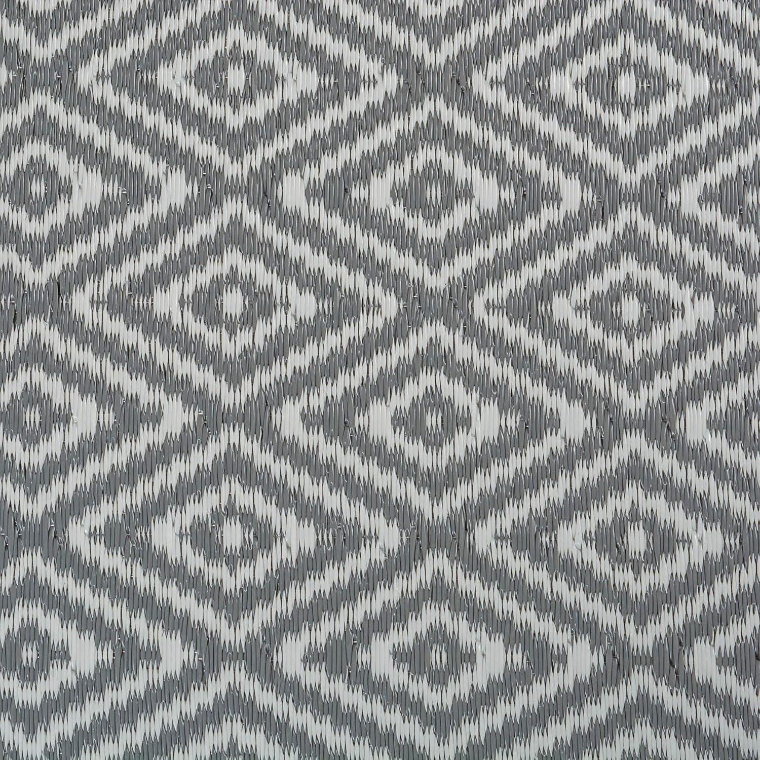 DII Reversible Indoor/Outdoor Diamond Woven Rug, 4x6', Gray