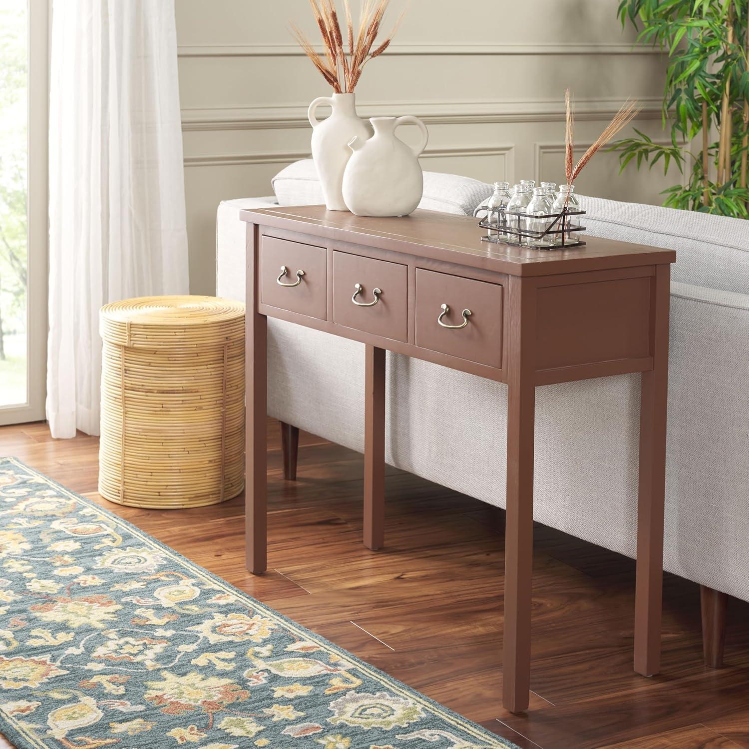 Winston Porter Tabresha 33'' Solid Wood Console Table