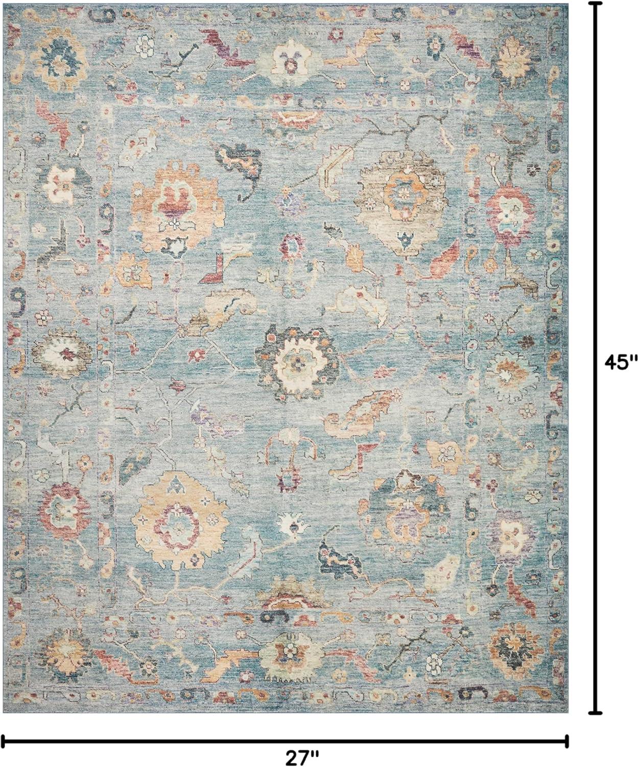 Loloi Margot Denim/Multi Area Rug feat. CloudPile