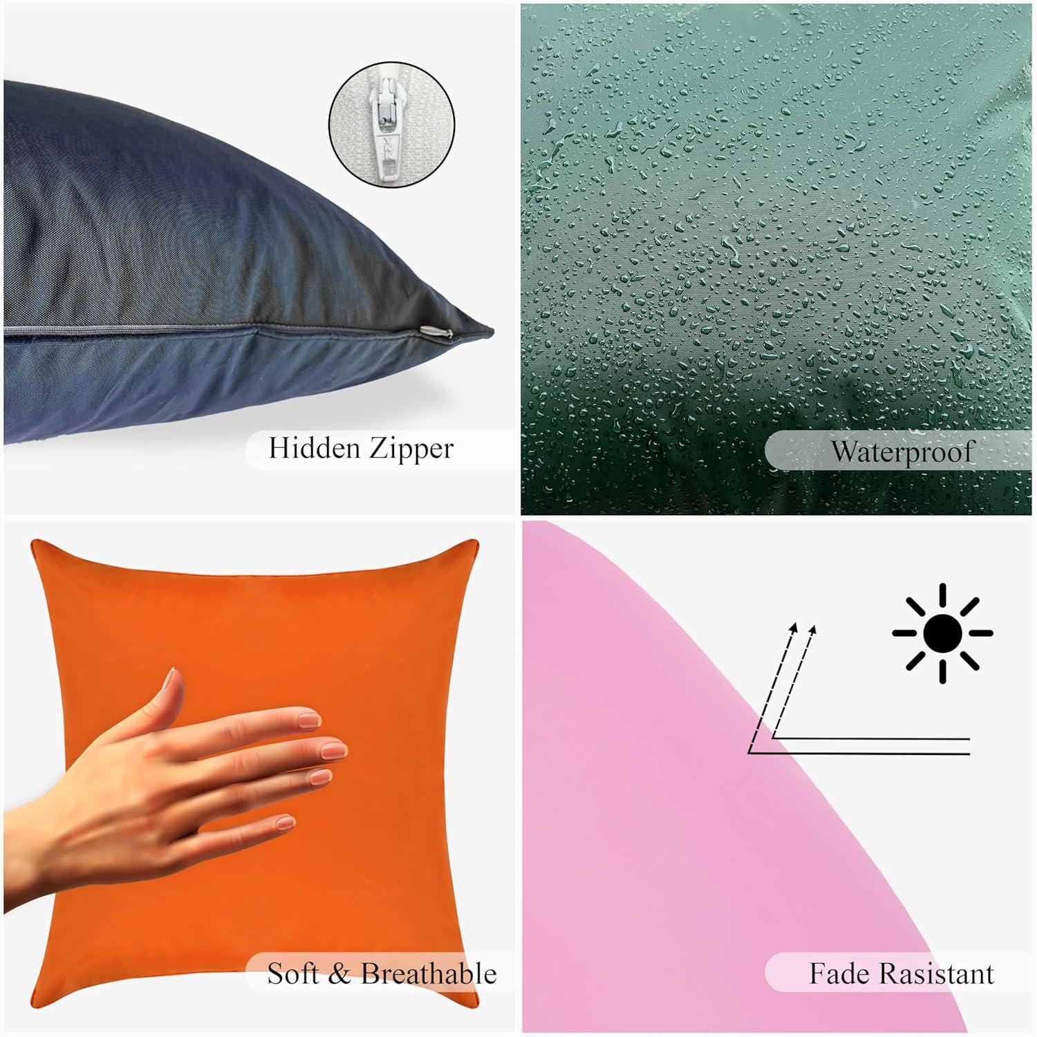 A1 Home Collections LLC Bedding Polyester Lumbar Indoor/Outdoor Pillow Cover (Set of 2)