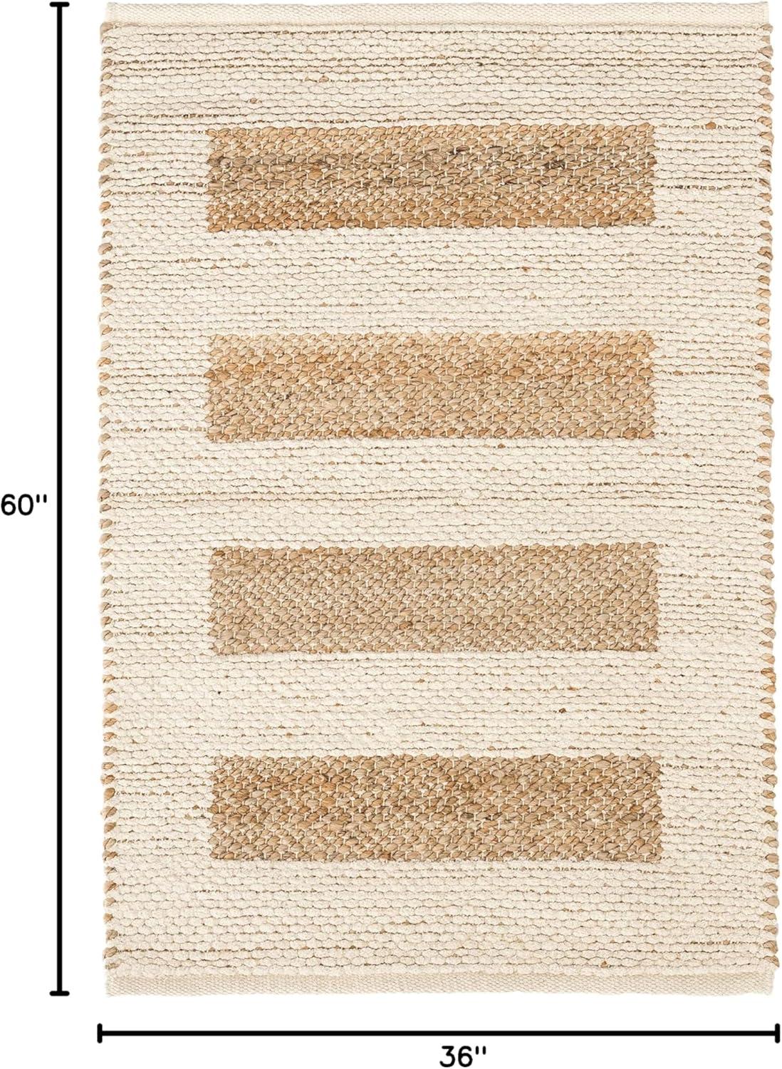 Milo Ivory Handwoven Jute/Cotton Rug