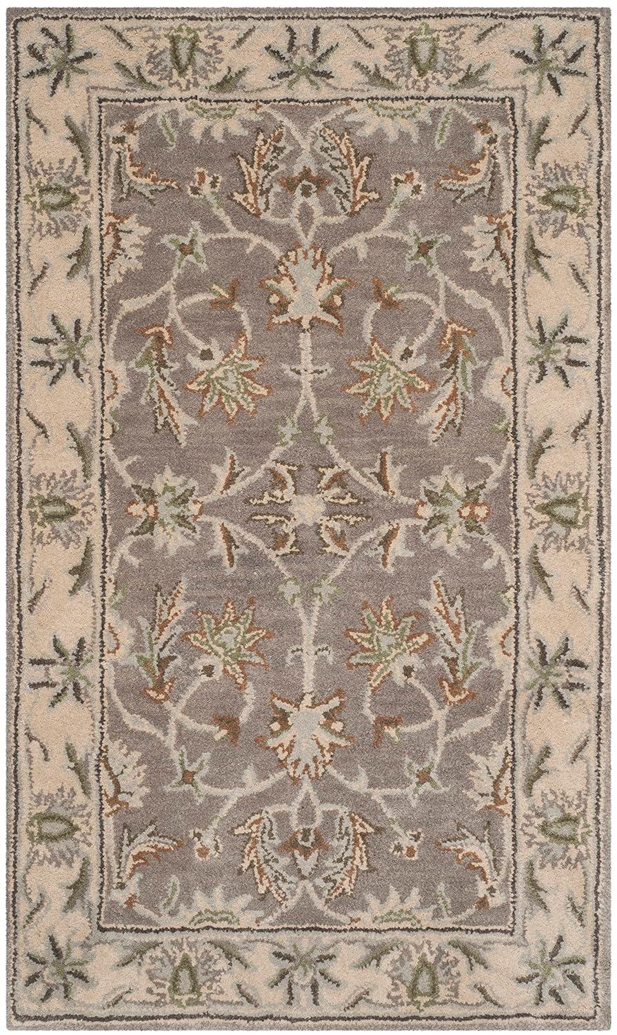 Heritage HG863 Hand Tufted Area Rug - Grey/Beige - 6'x6' - Safavieh.