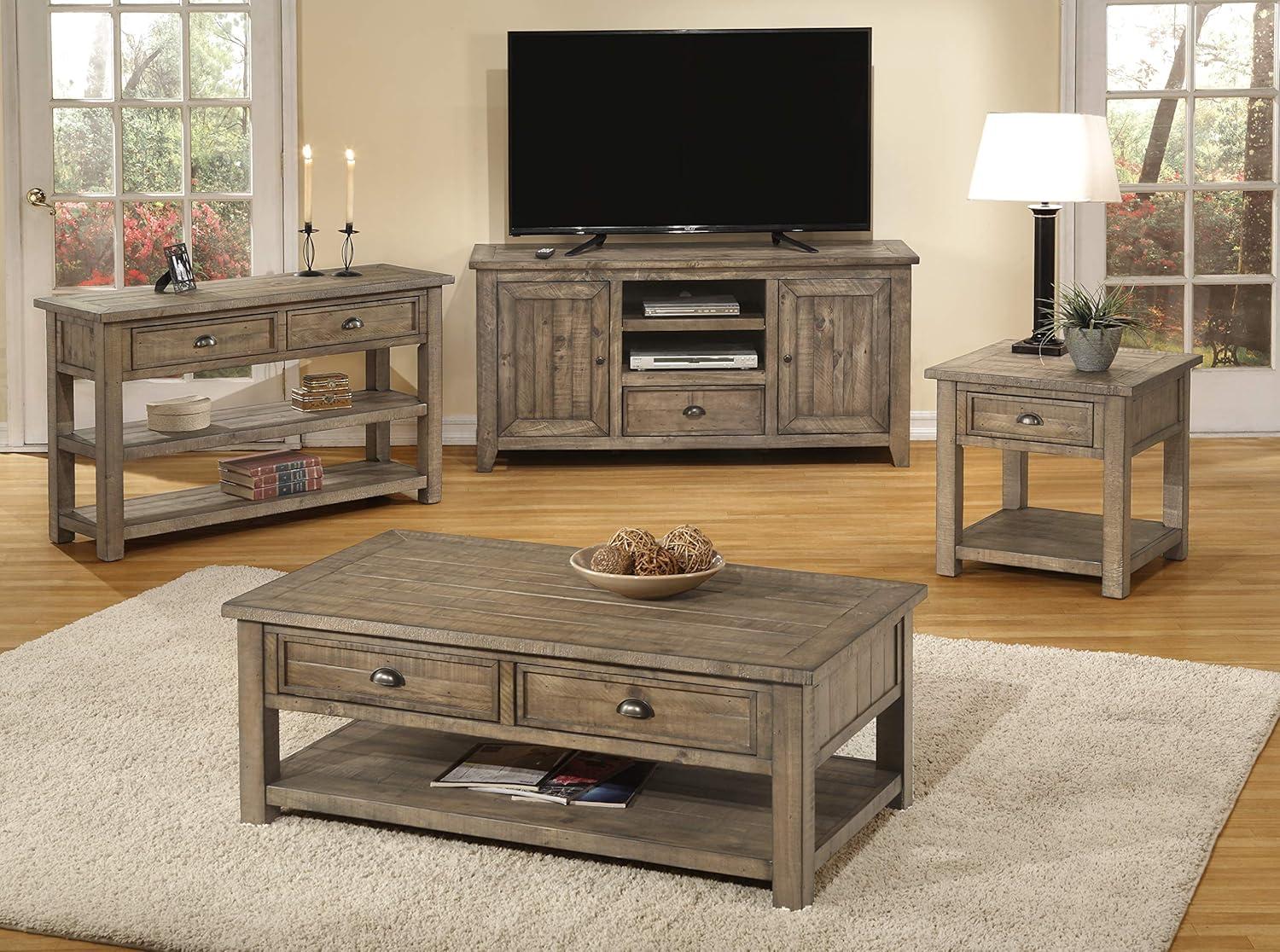 Martin Svensson Home Monterey Solid Wood TV Stand, Natural