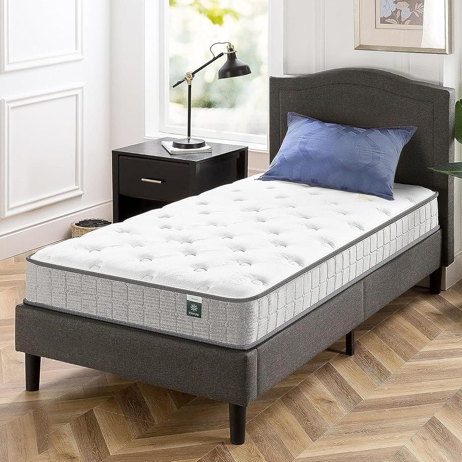 Zinus Zinus 8” Medium Comfort Support Cooling Gel Hybrid Mattress