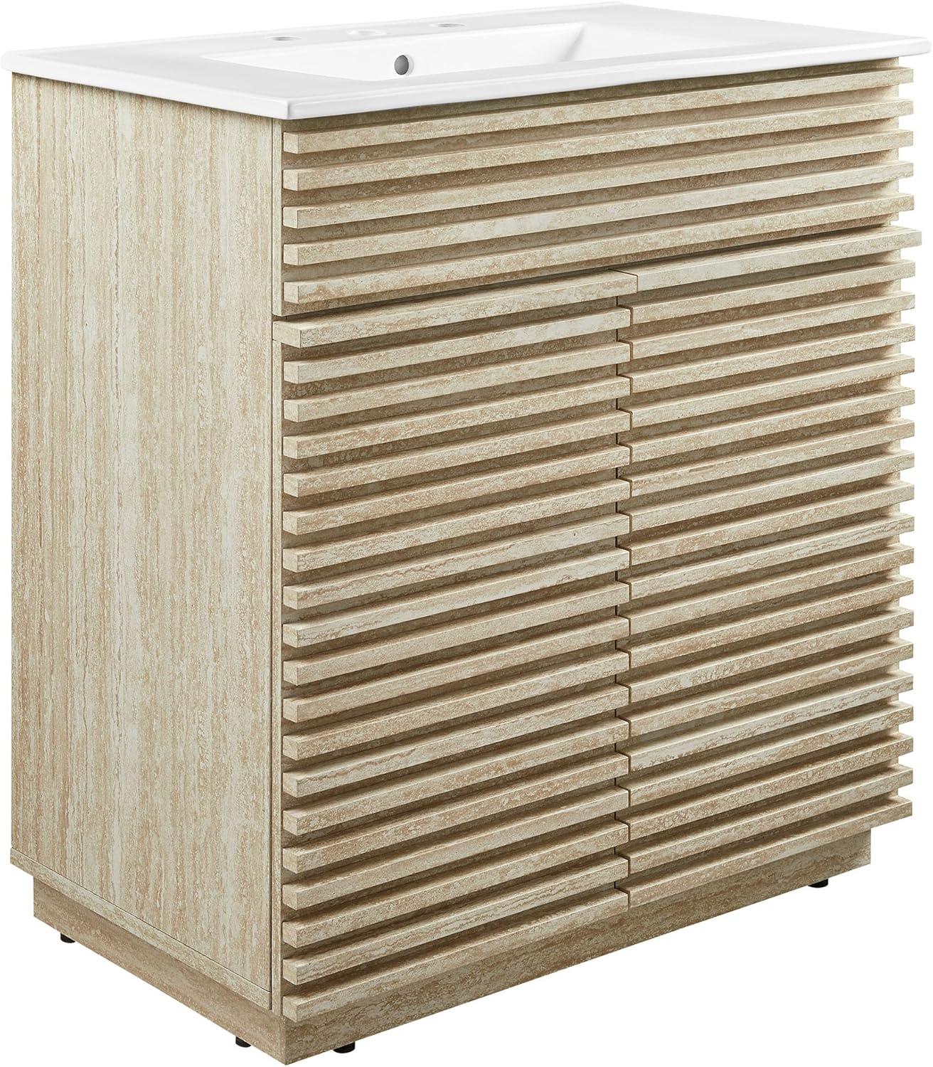 Modway Render 30" Bathroom Vanity With Sink In White