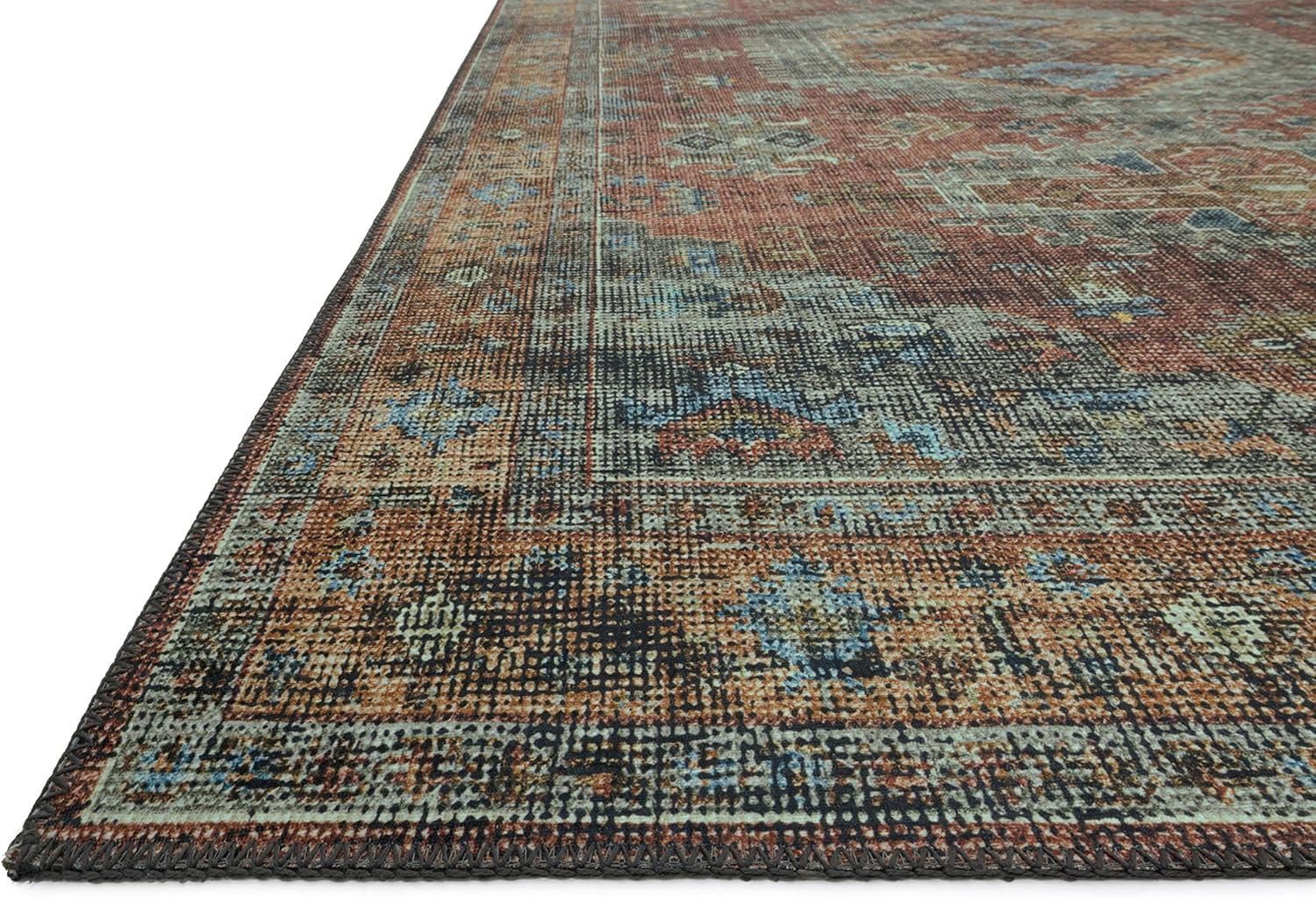 Terracotta Sky Elegance 6' x 9' Low Pile Wool Blend Area Rug