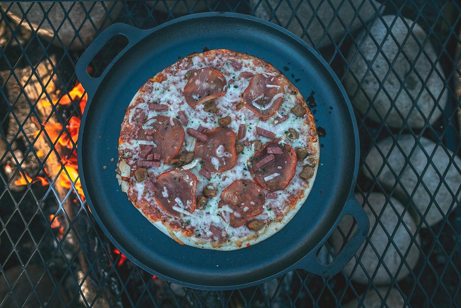 Stansport Pre-Seasoned Cast Iron Pizza Pan