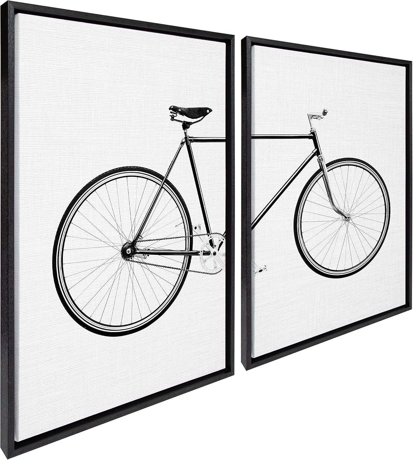 2pc 23" x 33" Sylvie Bicycle by Simon Te of Tai Prints Farmed Wall Canvas - Kate & Laurel All Things Decor