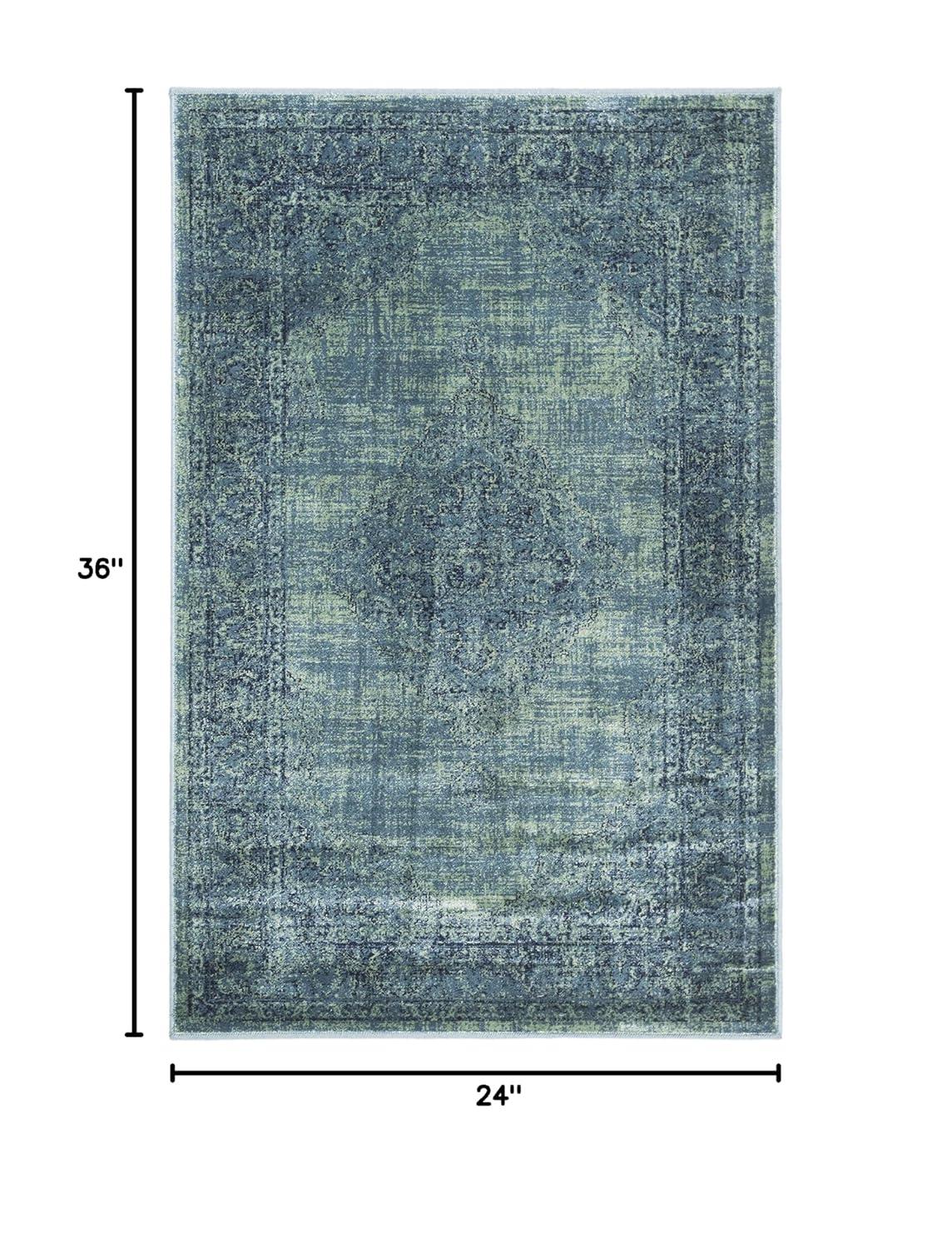 SAFAVIEH Vintage Kynaston Traditional Area Rug, Turquoise/Multi, 2' x 3'