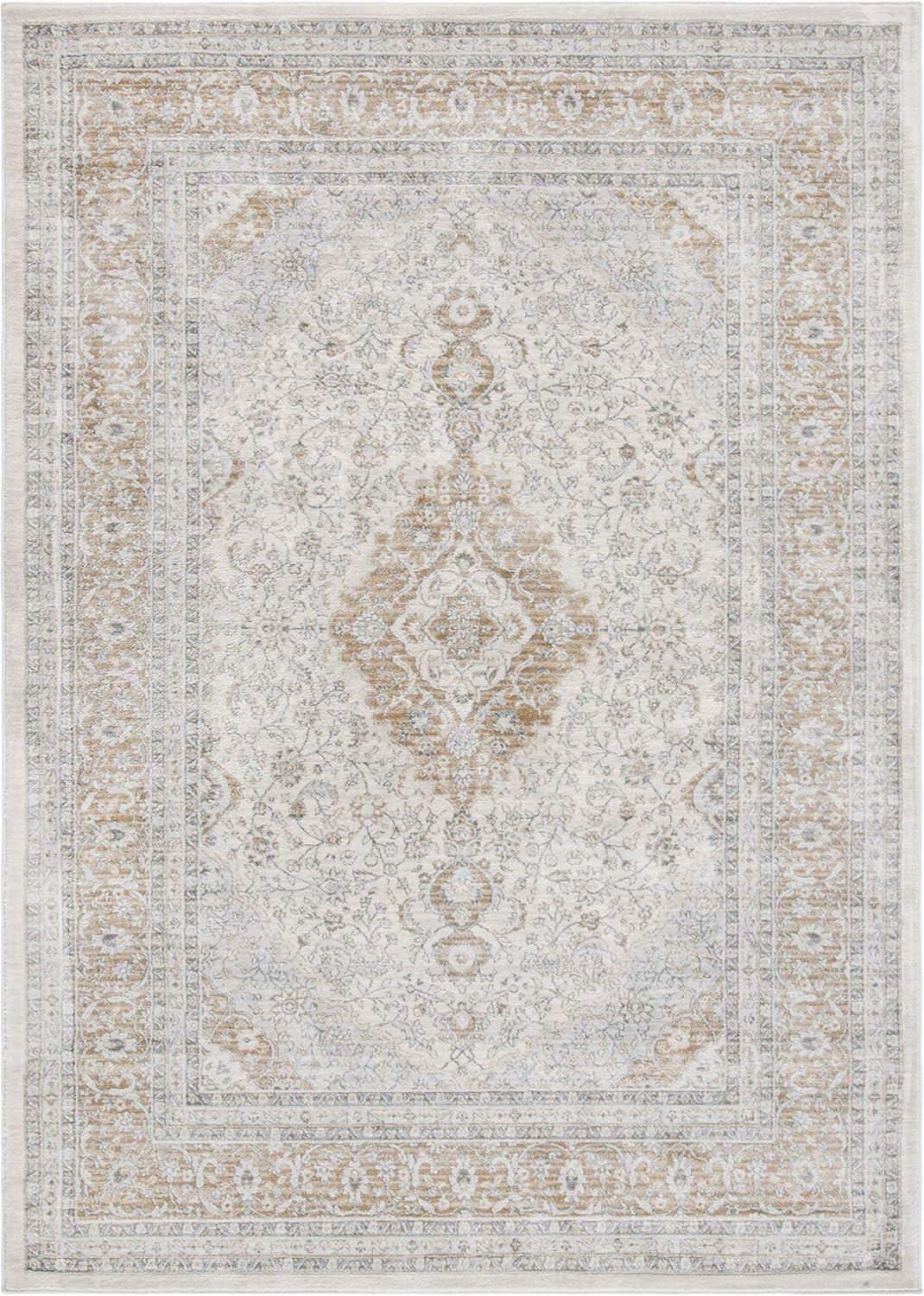 SAFAVIEH Isabella Jack Floral Bordered Area Rug, Cream/Beige, 9' x 12'