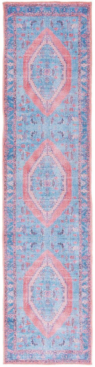 Serapi SEP356 Power Loomed Machine Washable Skid-Resistant Indoor Runner Rug - Light Blue/Beige - 2'x8' - Safavieh