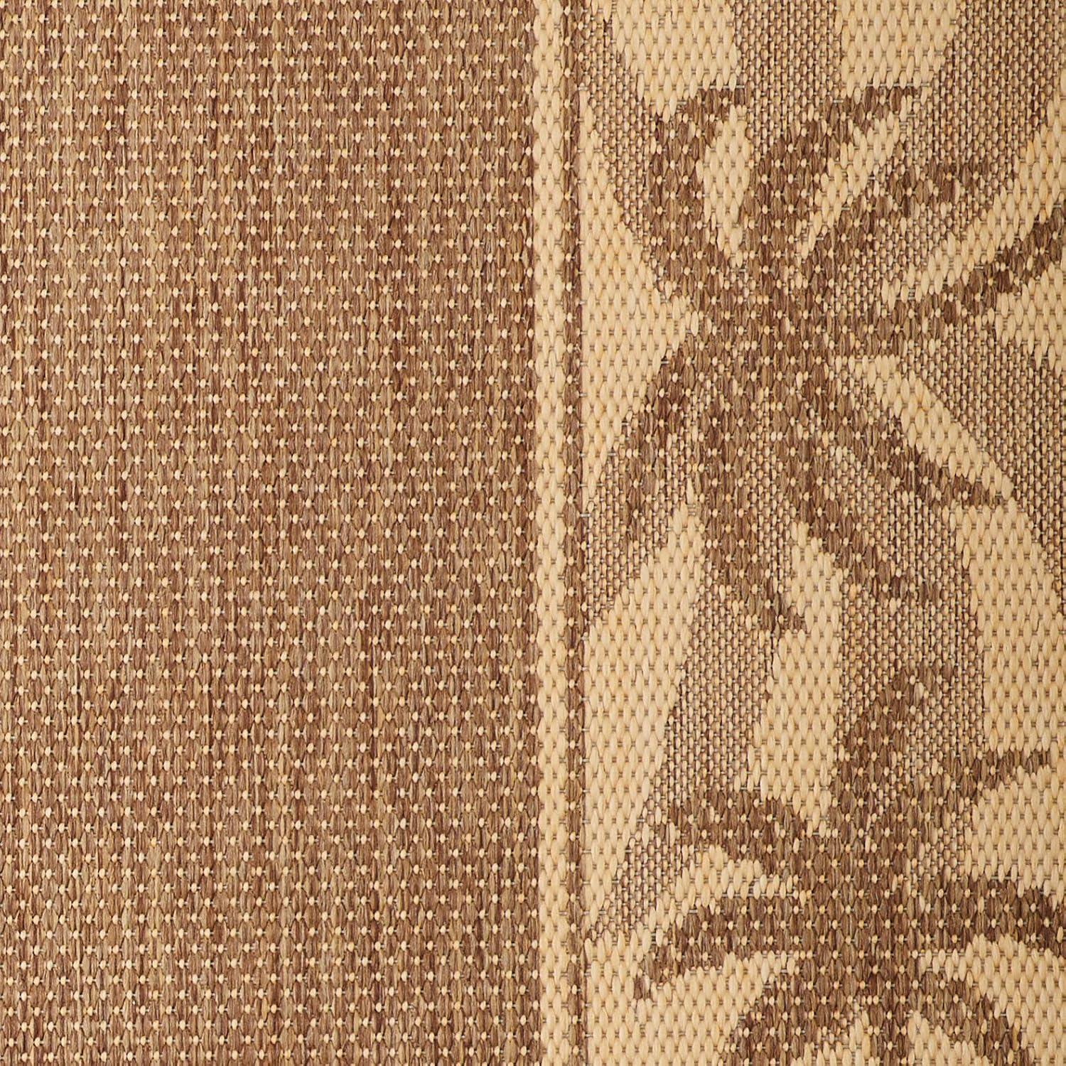 Couristan 5.75' x 9' Beige Island-Inspired Rectangular Area Throw Rug