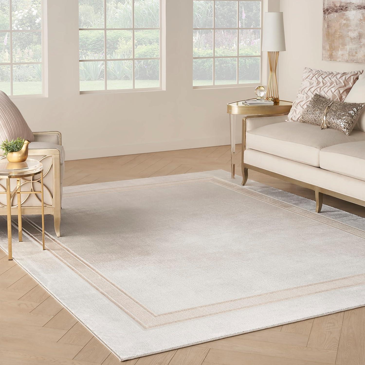 Nourison Glam Contemporary Bordered Indoor Rug