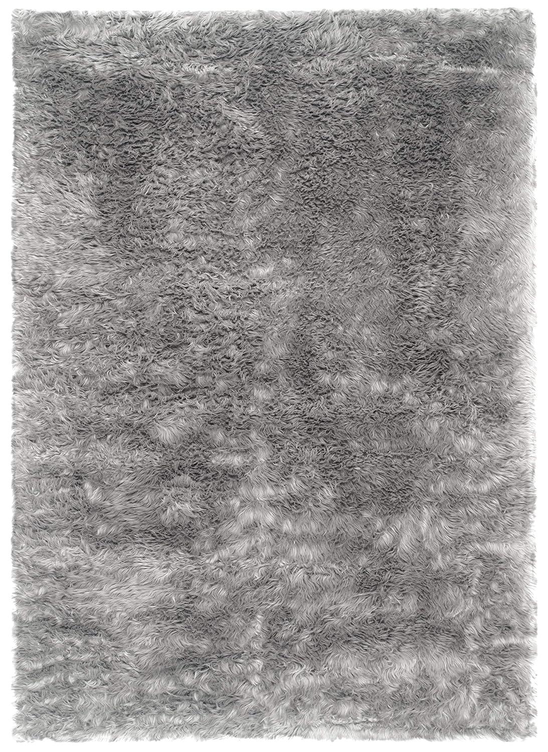 Faux Sheep Skin FSS235 Power Loomed Indoor Area Rug - Grey - 5'x7' - Safavieh