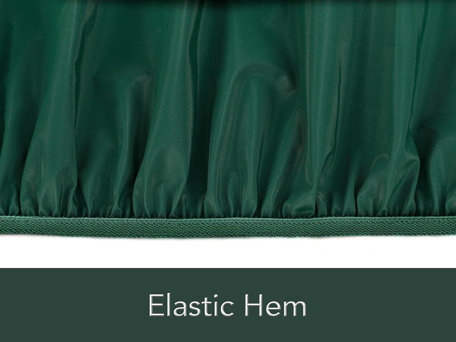 Covermates Rectangular Spa Cover - Light Weight Material, Weather Resistant, Elastic Hem, Outdoor Living Covers, 92W x 82D x 14H, Green