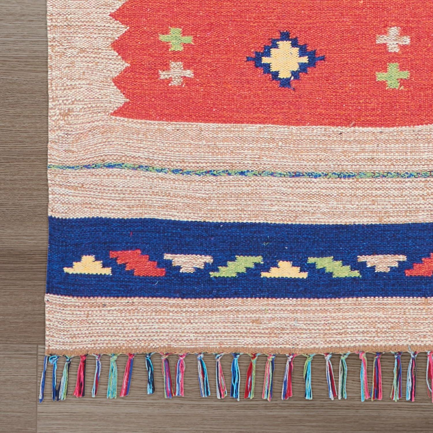 Nourison Baja Boho Geometric Southwestern Flatwoven Indoor Rug