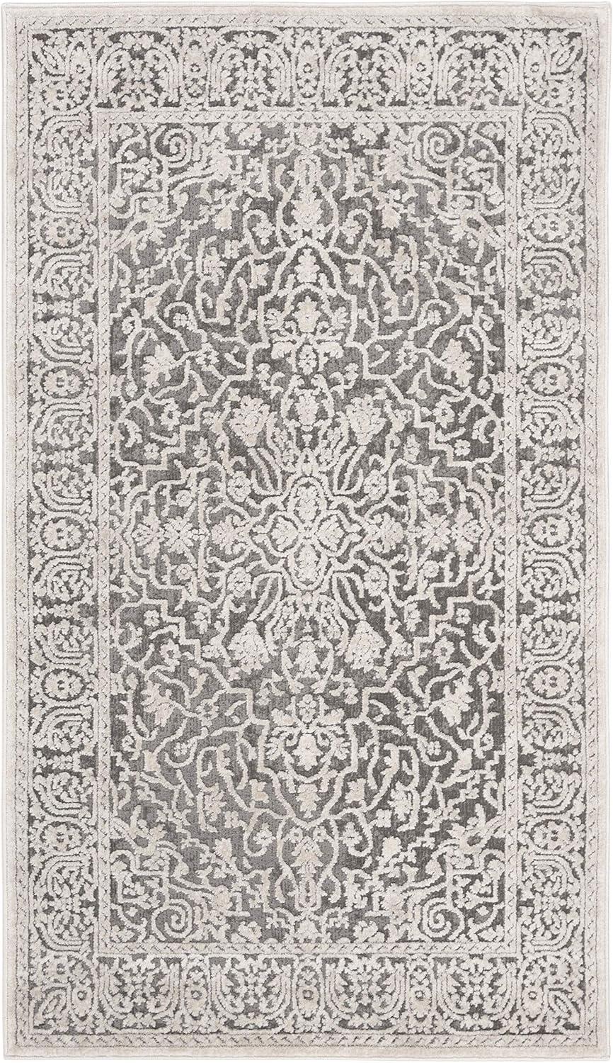 Reflection RFT670 Power Loomed Indoor Accent Rug - Dark Grey/Cream - 3'x5' - Safavieh.