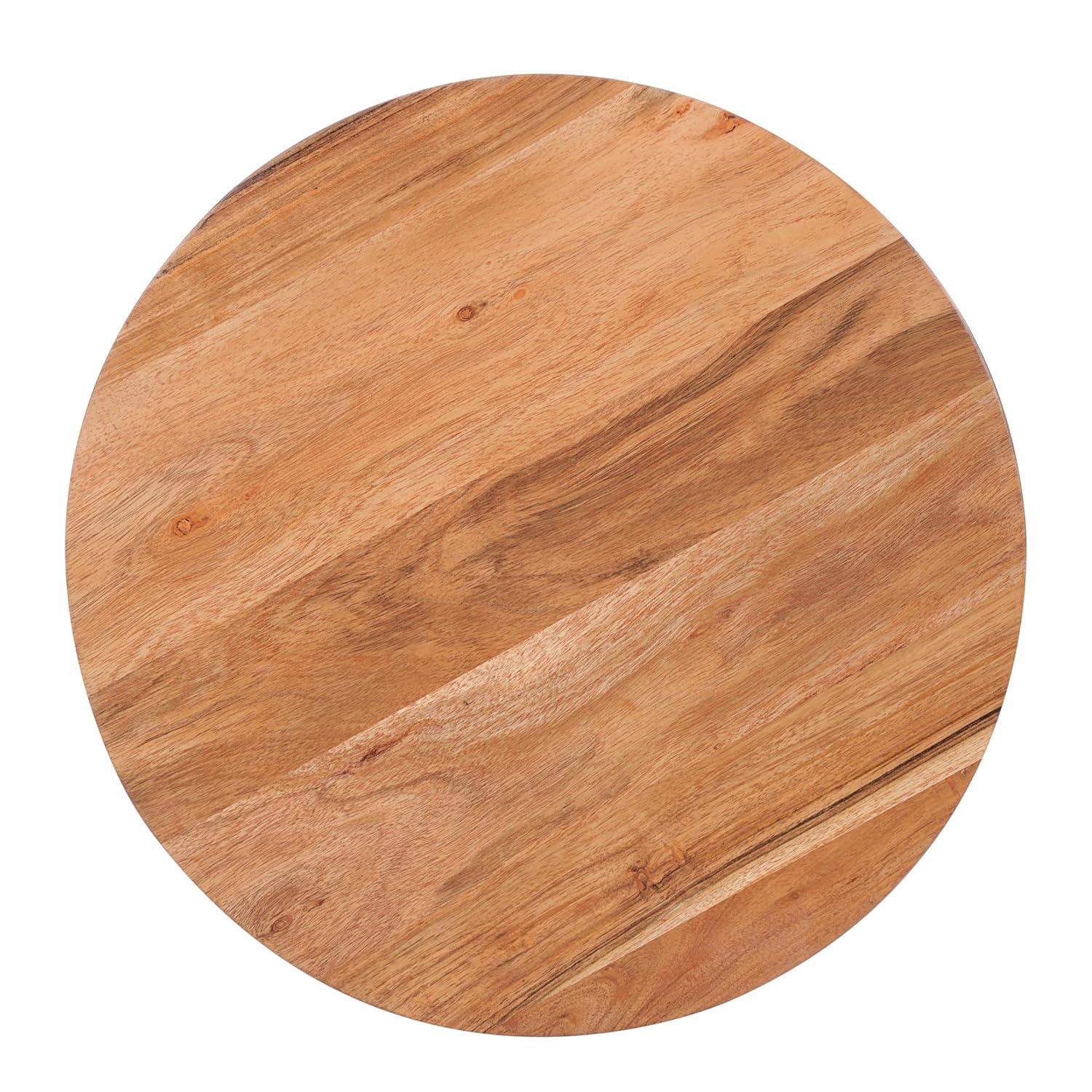 BIRDROCK HOME Wooden Nesting Side Tables - Mid Century Modern Stackable Coffee Table - Space-Saving Wooden End Table for Living Room, Bedroom, Centerpiece, Office, Balcony - Natural Mango Wood - 2 Set