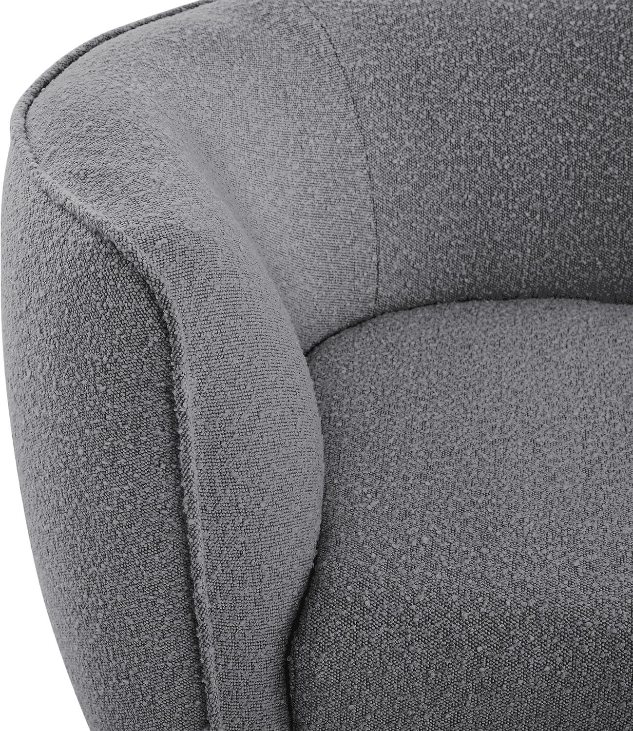 Meridian Furniture Hilton Grey Fabric Chaise