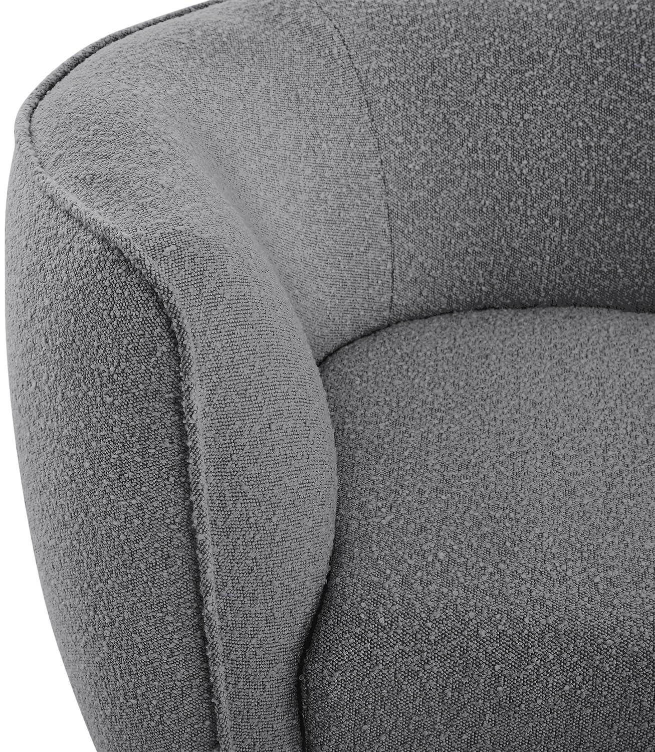 Meridian Furniture Hilton Chaise de Tela Gris