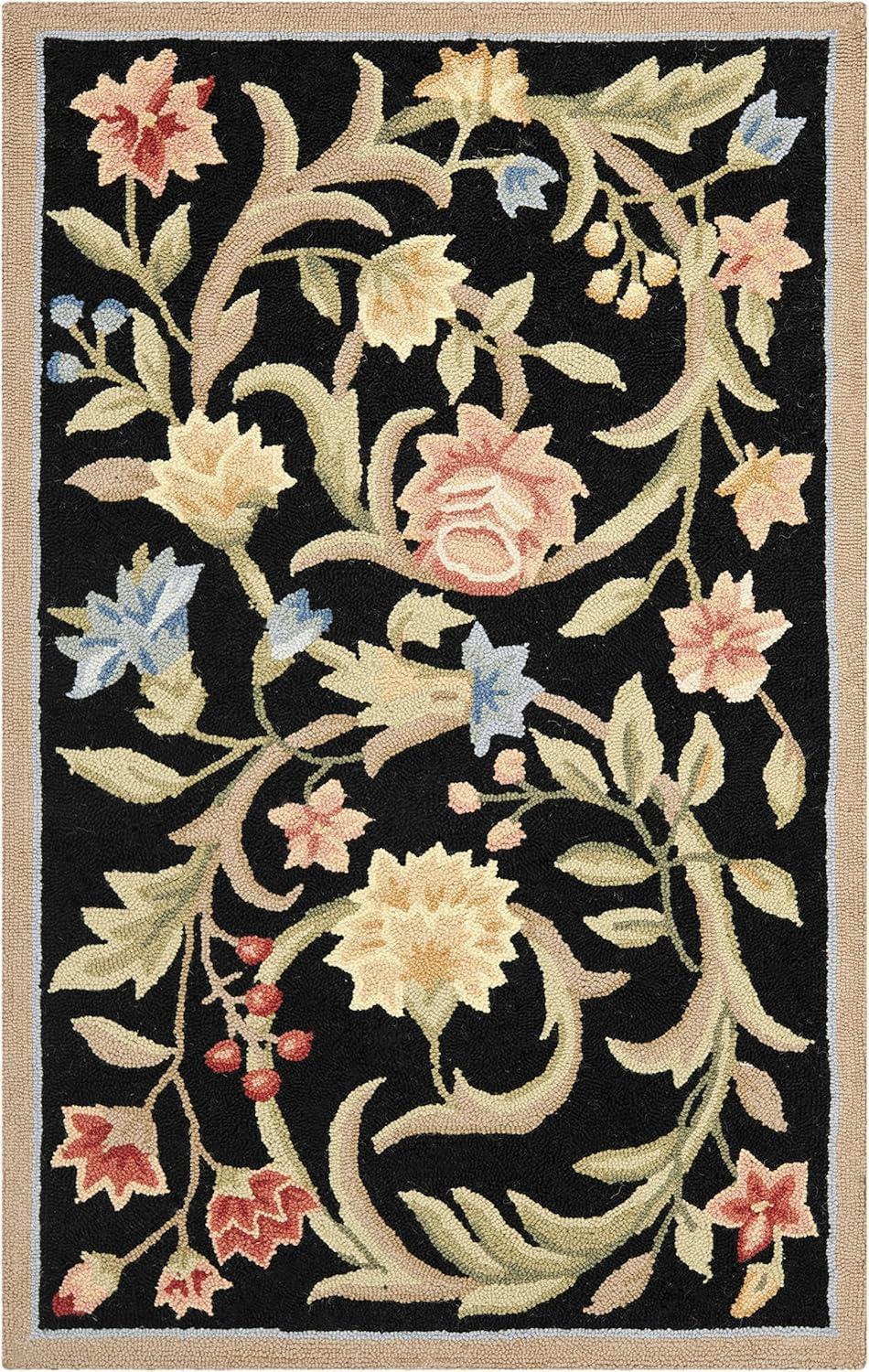 Chelsea HK248B Power Loomed Accent Rug - Black - 2'6"x4' - Safavieh.