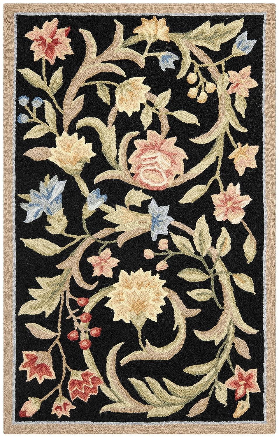 Chelsea HK248B Power Loomed Accent Rug - Black - 2'6"x4' - Safavieh.