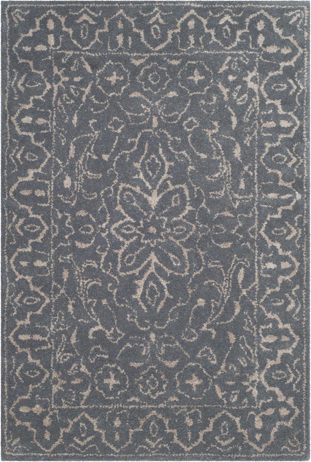 Glamour GLM516 Hand Tufted Accent Rug - Steel/Blue - 2'x3' - Safavieh.