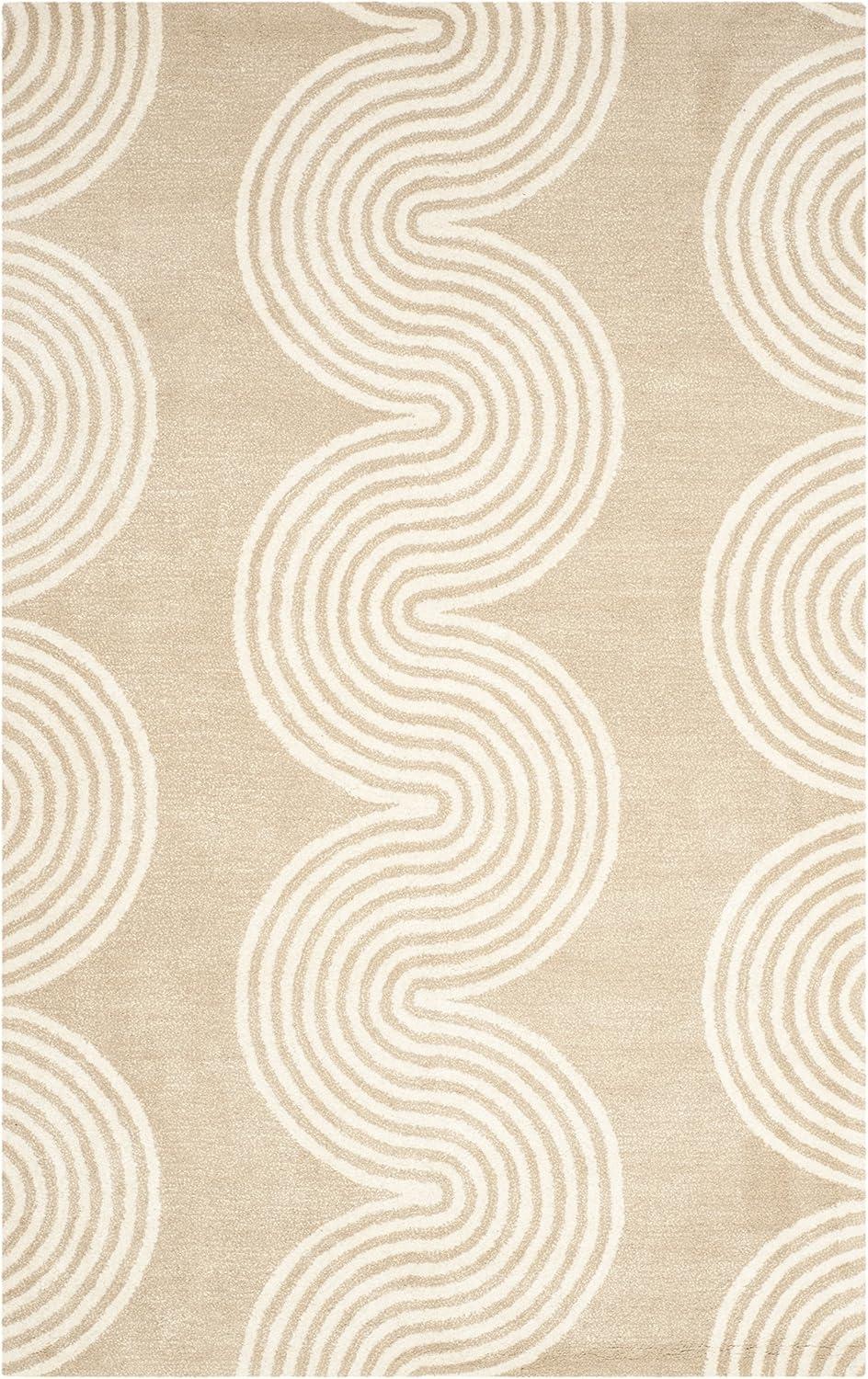 SAFAVIEH Chatham CHT761H Handmade Beige / Ivory Rug