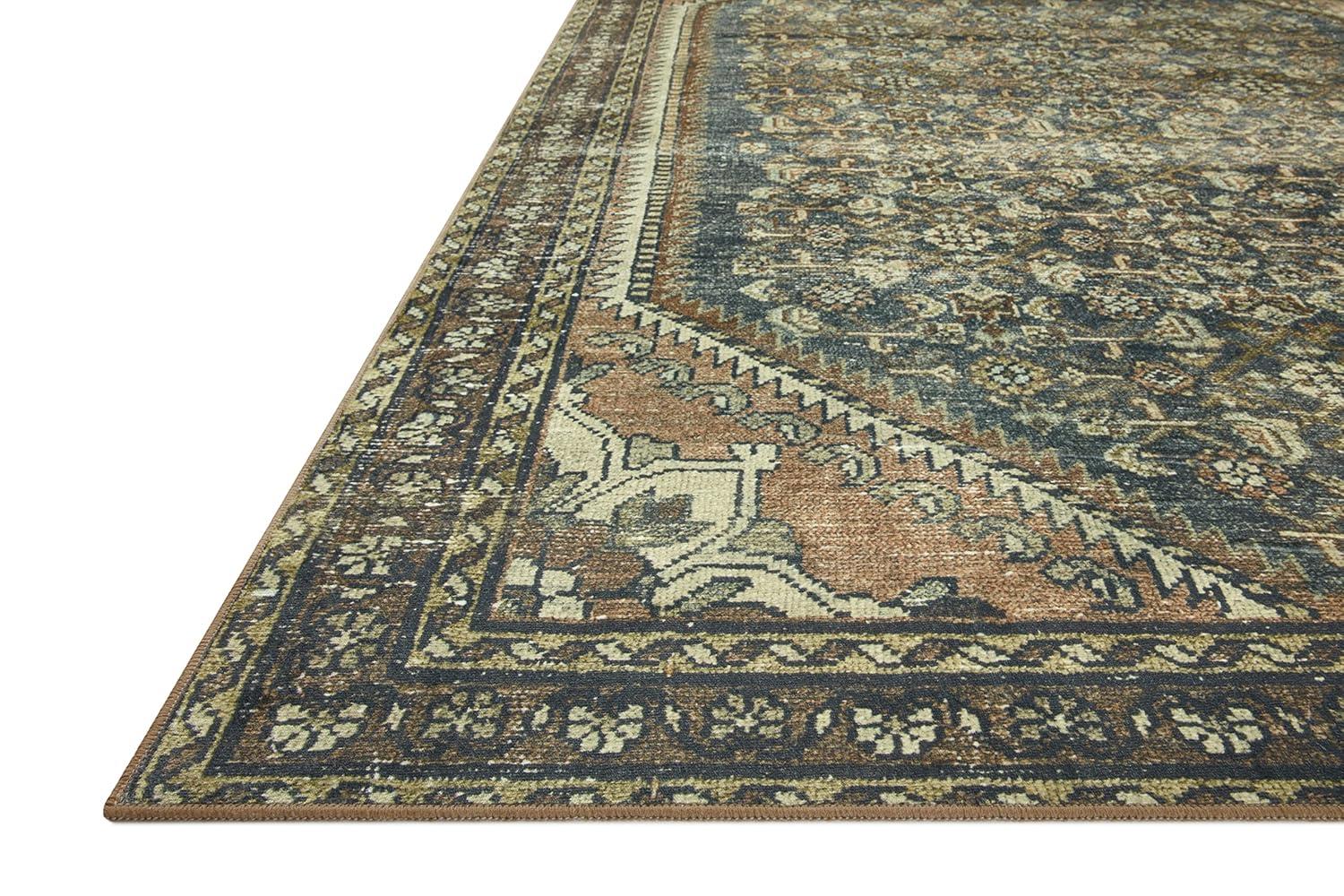 Banks I Rug by Magnolia Home by Joanna Gaines x Loloi - Denim and Clay / 2' x 5'