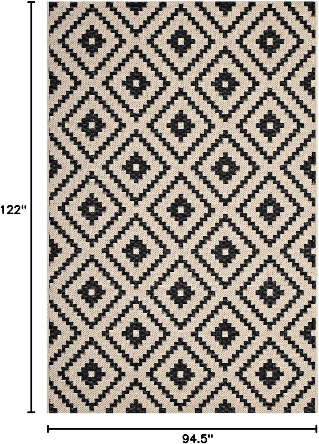 Modway Perplex Geometric Diamond Trellis Indoor and Outdoor Area Rug