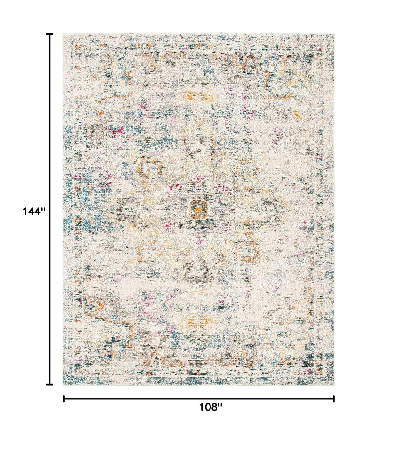 Madison MAD473 Power Loomed Indoor Area Rug - Grey/Gold - 9'x12' - Safavieh