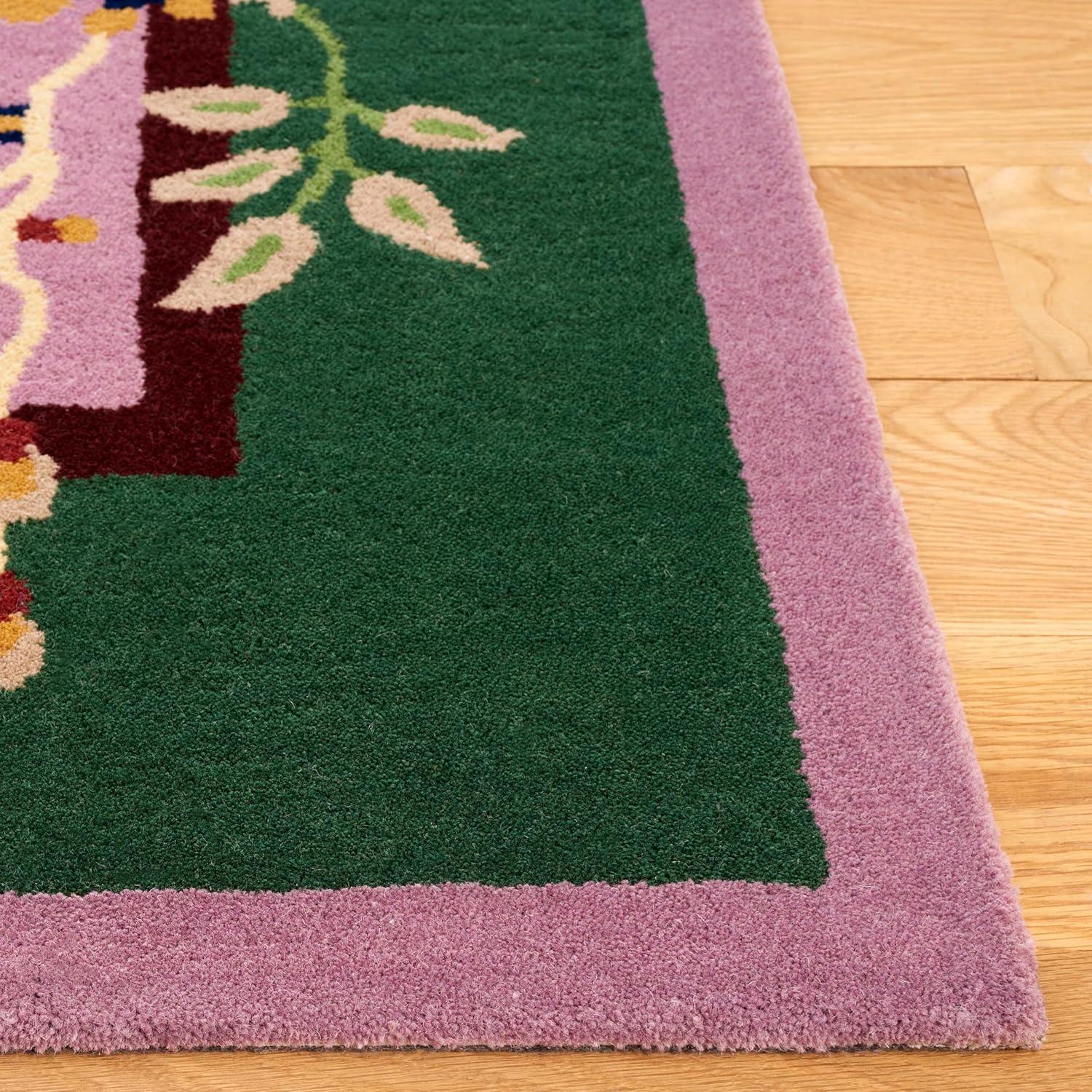 SAFAVIEH Metro Louise Floral Area Rug, Purple/Green, 3' x 5'