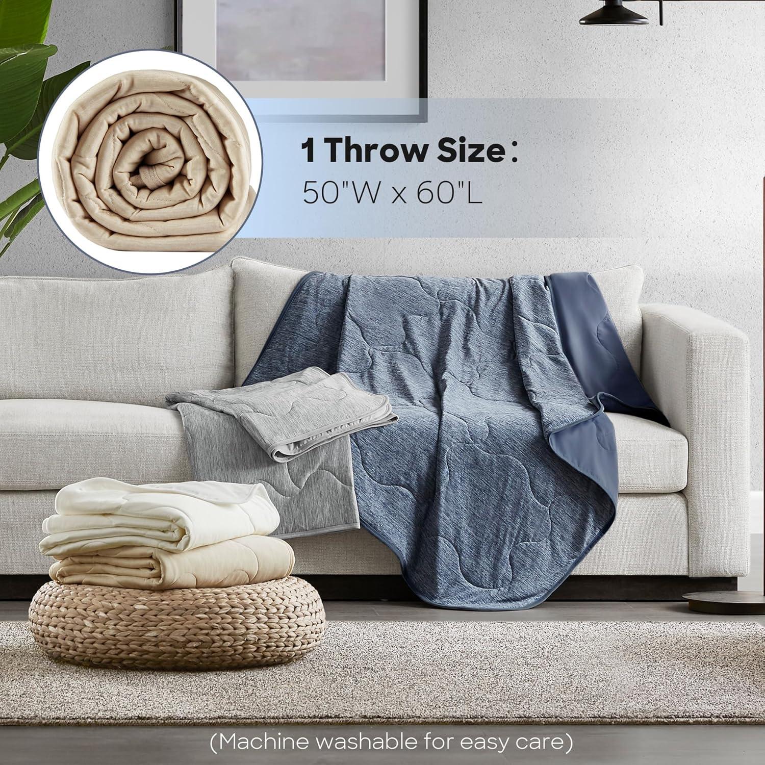 Sharper Image Cooling Touch Down Alternative Throw