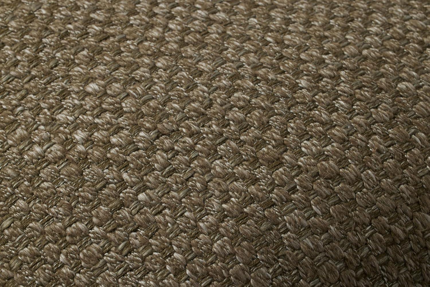 Olive Textured Cotton Blend 22" x 22" Pillow Cover