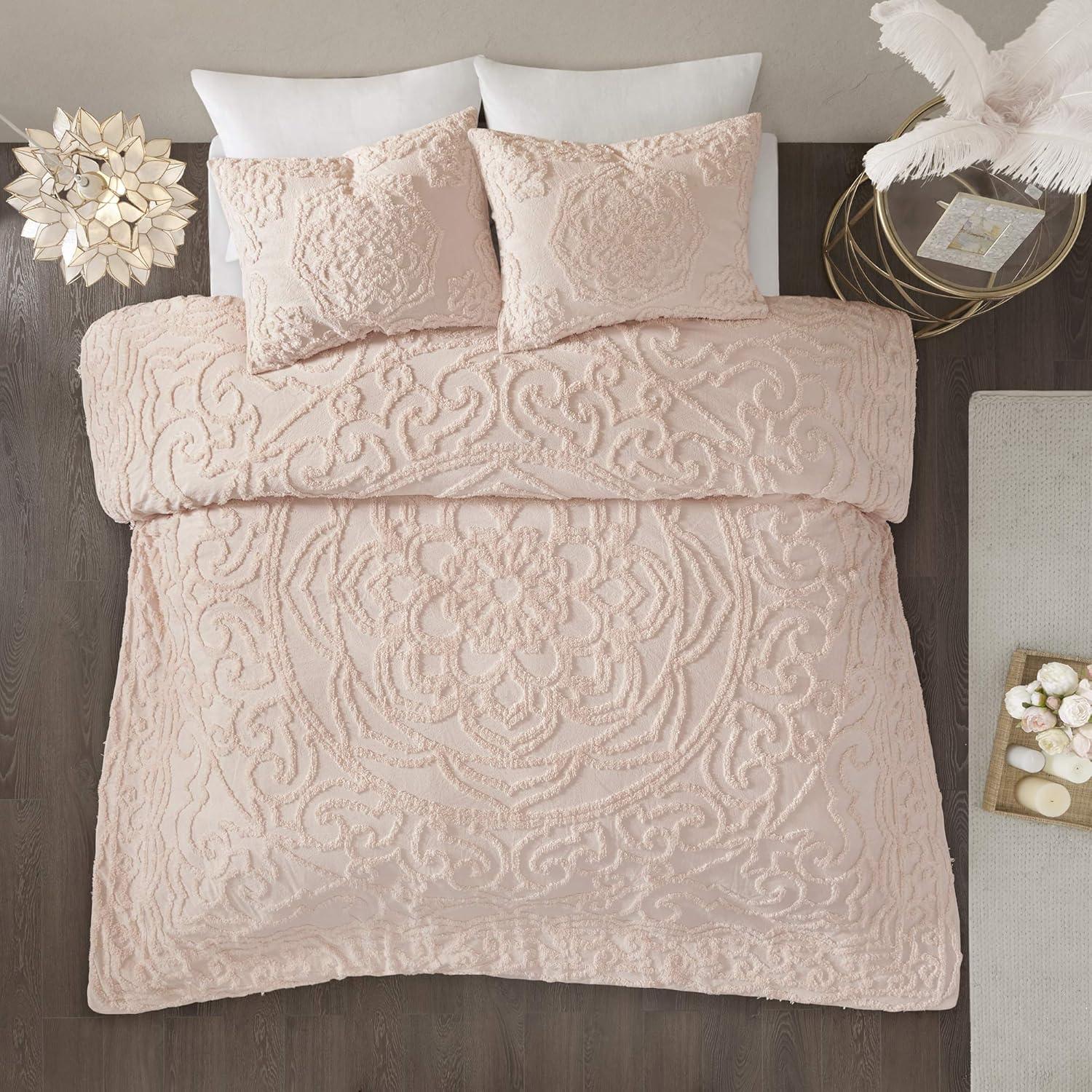 Madison Park Laetitia Tufted Cotton Chenille Medallion Comforter Set