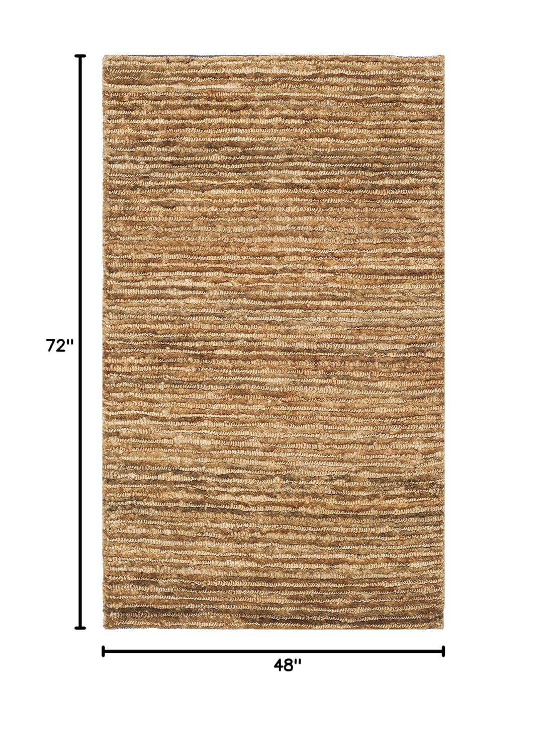 Handmade Natural Jute Rectangular 4' x 6' Rug