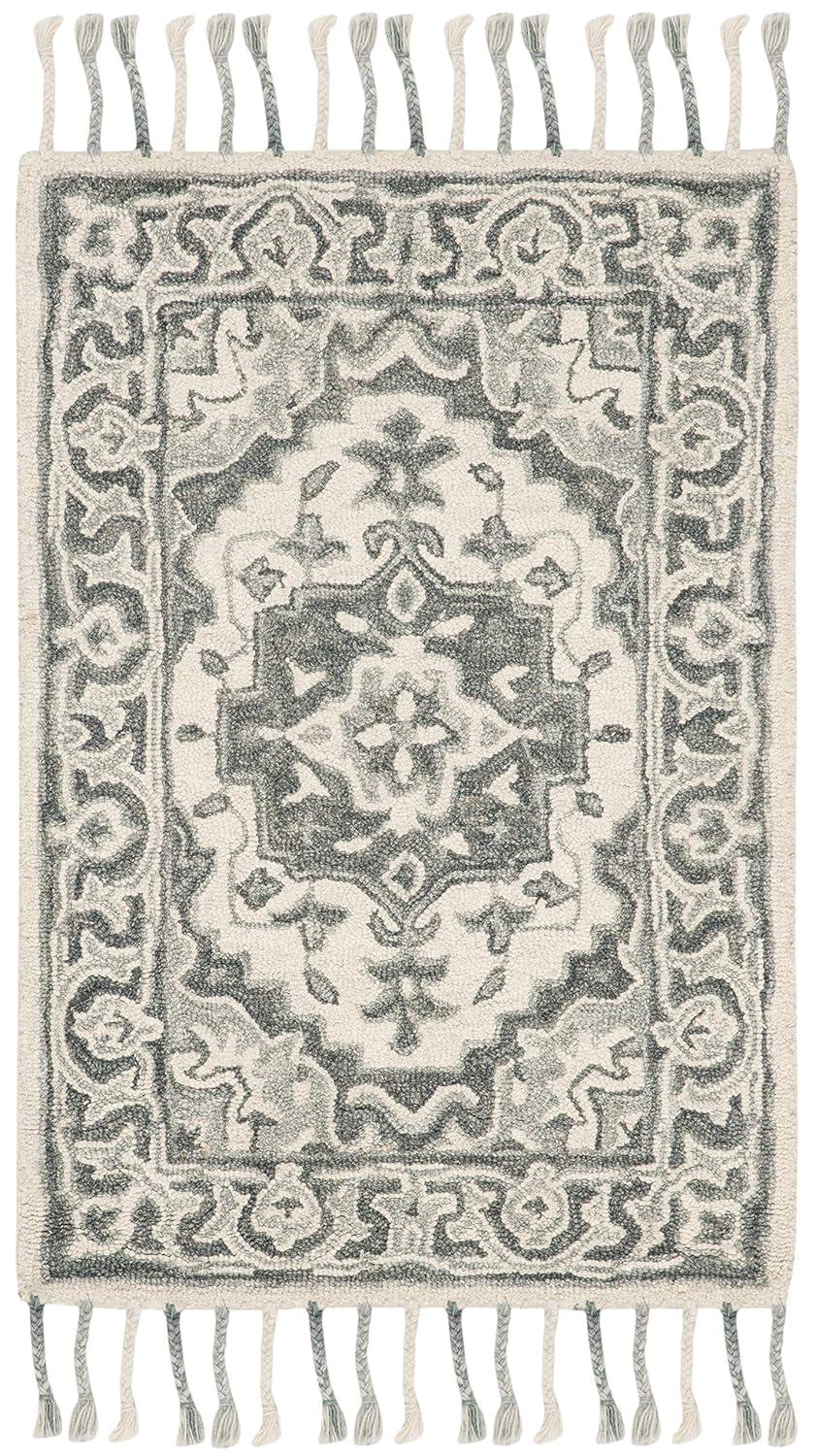 Aspen APN122 Hand Tufted Accent Rug - Grey/Light Grey - 2'x3' - Safavieh.
