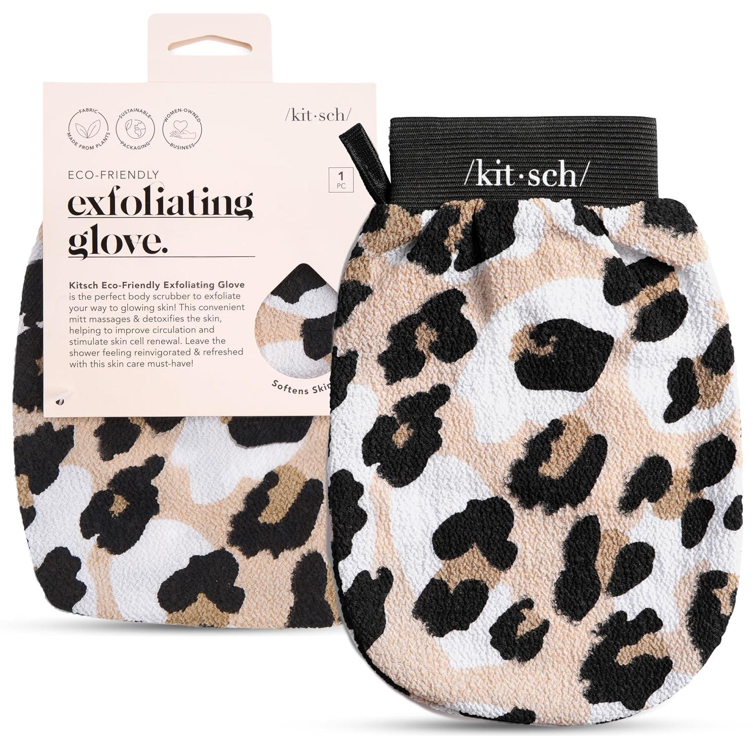 Kitsch Eco-Friendly Exfoliating Glove - Leopard
