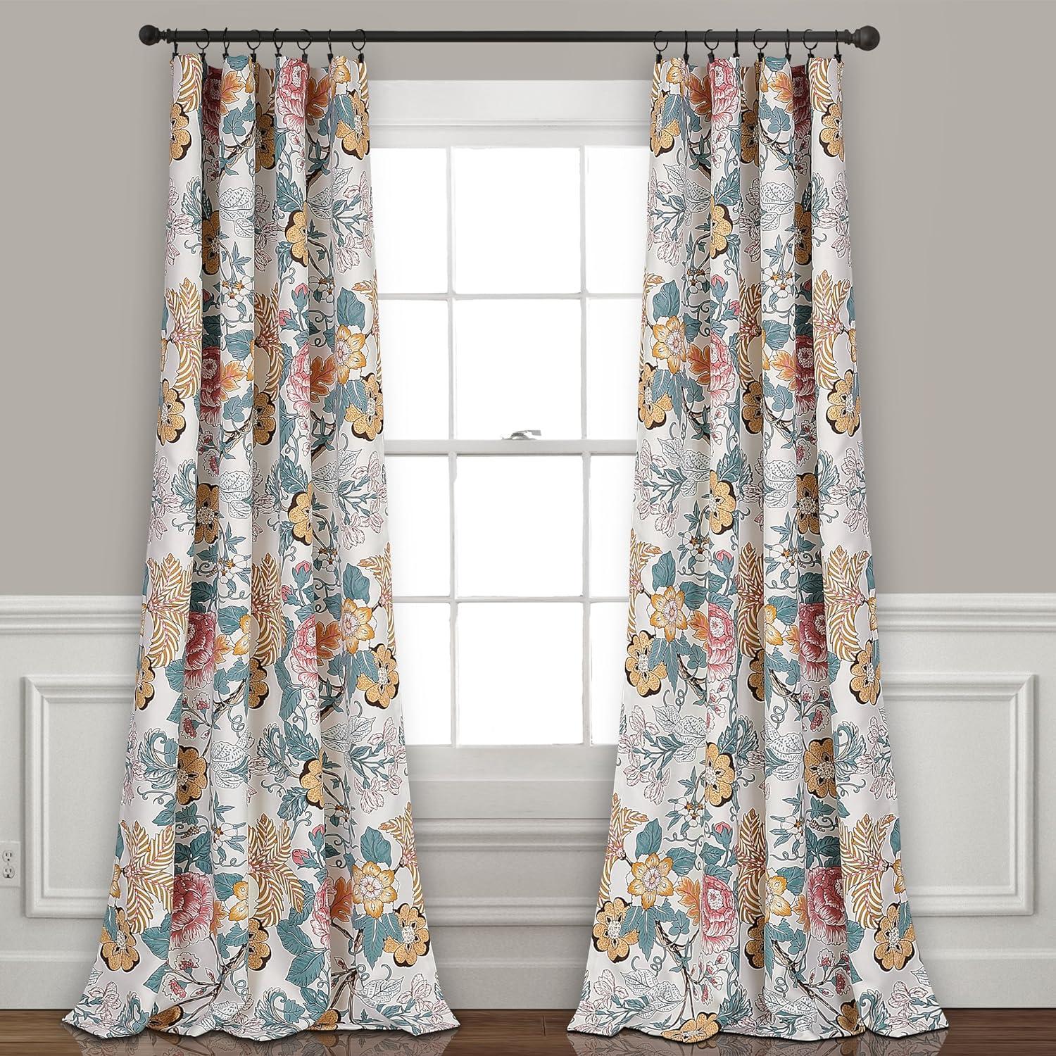 Lush Decor Polyester Room Darkening Curtain Pair (Set of 2)