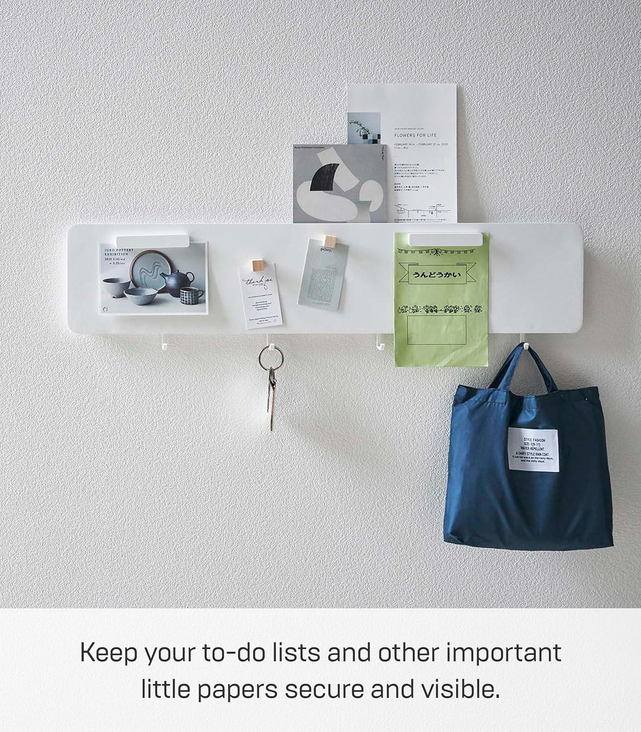 Wall Storage Organizer with Key Hooks