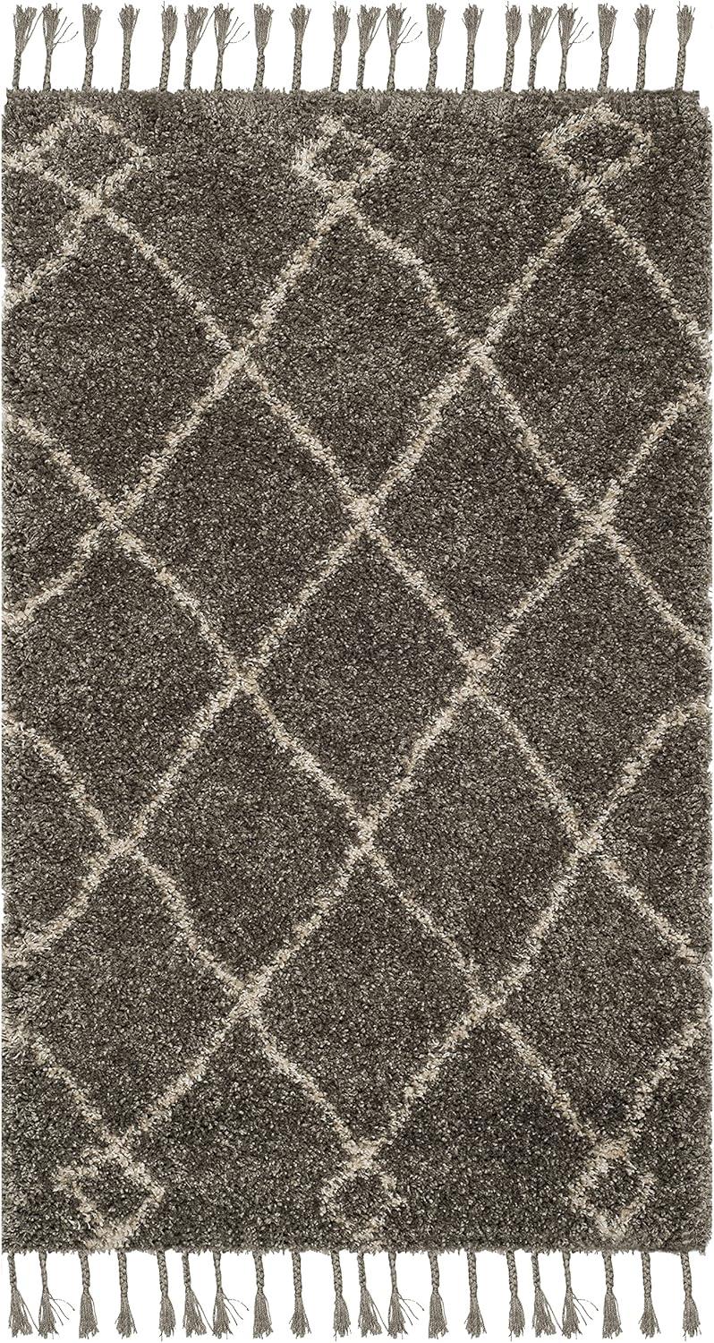 Moroccan Fringe Shag MFG241 Power Loomed Area Rug  - Safavieh