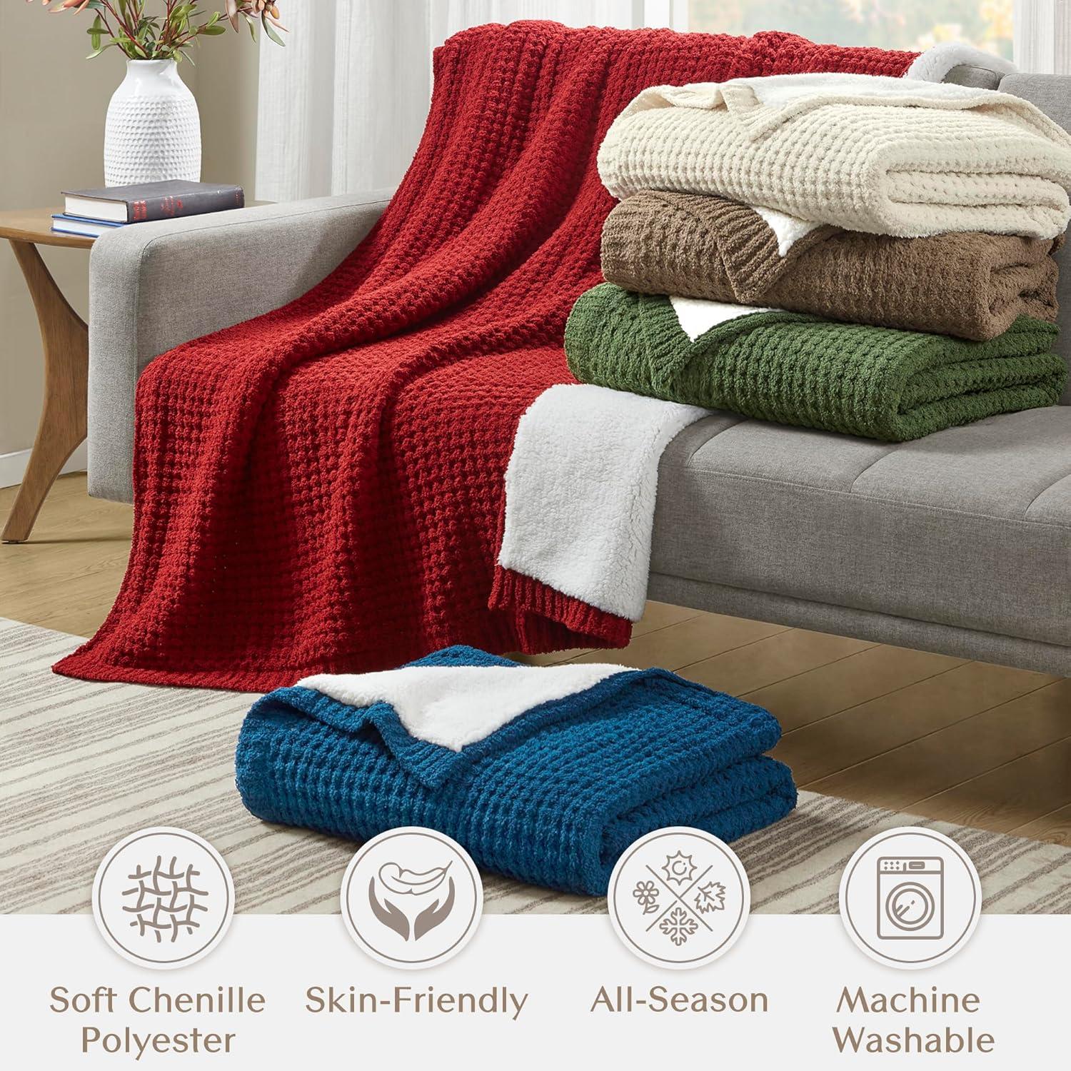 Rowan Waffle Knit Chenille Throw