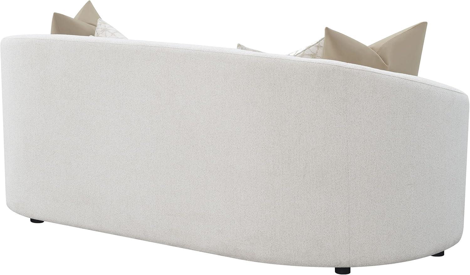 Rainn Upholstered Tight Back Sofa Latte