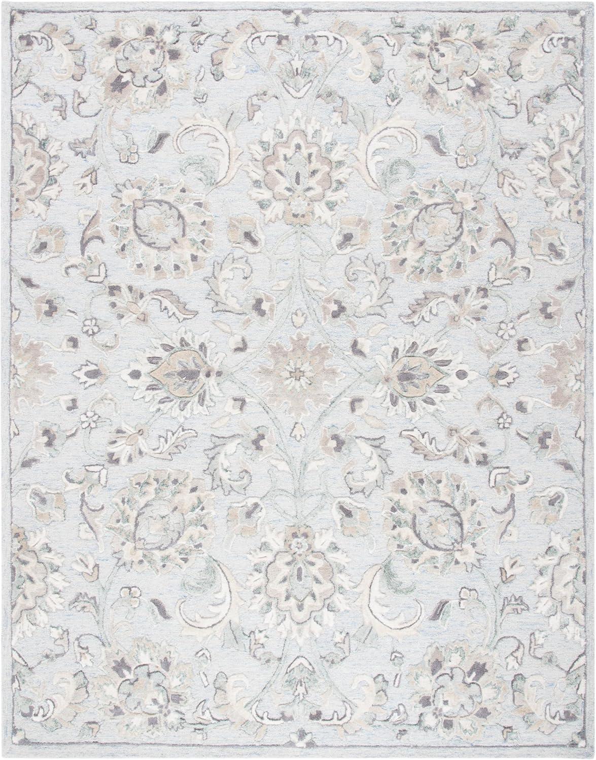Glamour GLM624 Hand Tufted Indoor Area Rug - Light Blue/Ivory - 8'x10' - Safavieh
