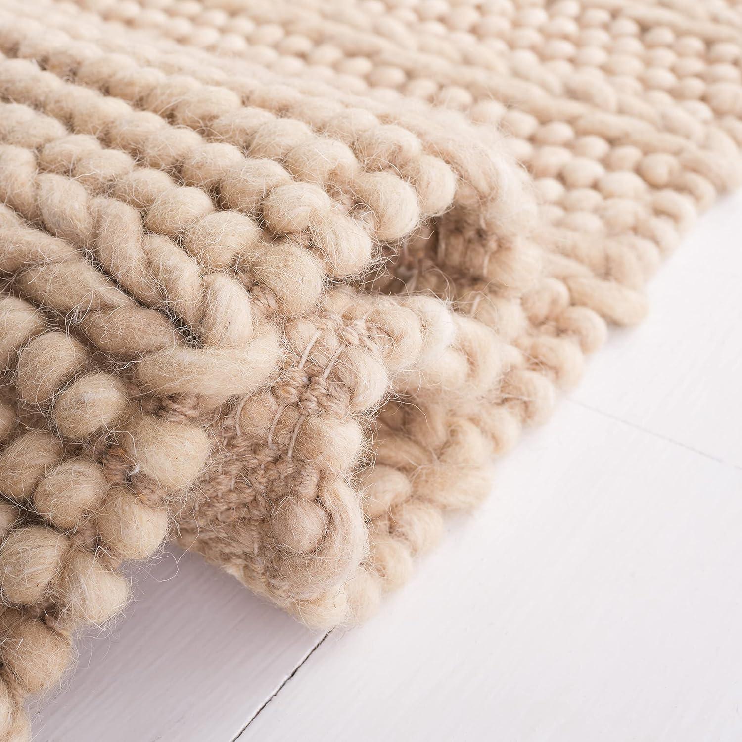 Natura NAT280 Flat Weave Indoor Area Rug - Grey - 6'x9' - Safavieh